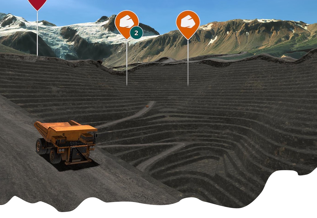 Data visualization and 3D twinning for the mining industry